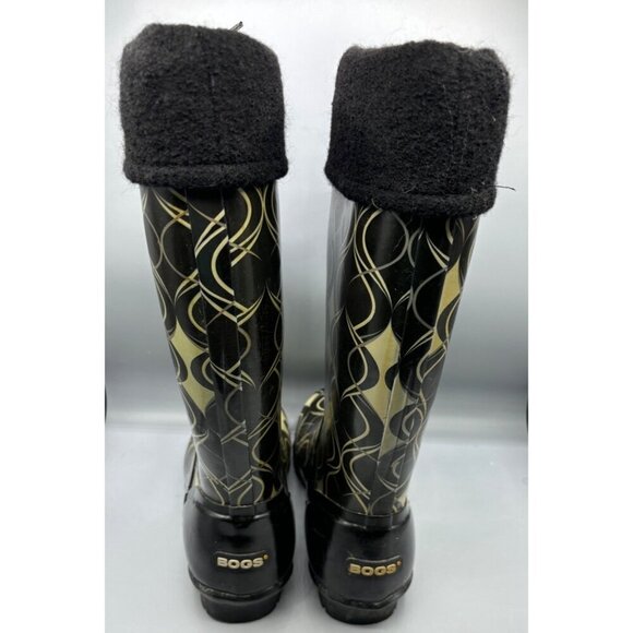 Bogs Womens Waterproof Rain Snow Boots Alex Swirlprint Sz 11 - Picture 3 of 7